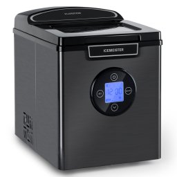 Klarstein Icemeister 2G, jégkocka készítő, 12 kg/24 h, LCD kijelző, rozsdamentes acél (ICE11-Icemeister2G-B)