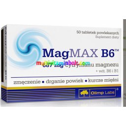 MagMAX B6(TM) 50 db tabletta, 687mg magnézium-citrát egy tablettában, B6- és B1-vitaminok - Olimp Labs