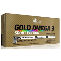 Gold Omega 3 Sport Edition 120 db lágyzselatin kapszula, mélytengeri halolaj - Olimp Sport