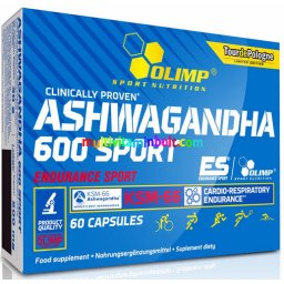 Ashwagandha 600 Sport 60 db kapszula, Magas koncentrációjú ashwagandha (indiai ginseng) gyógynövény kivonat - Olimp Sport