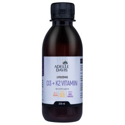 Adelle Davis Liposzómás D3+K2 vitamin, 200 ml