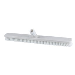 Igeax élelmiszeripari padlósúrolókefe rövid sörte 60cm széles, 0,75mm kemény sörtével, fehér