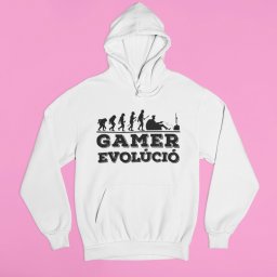 Gamer evolúció konzol pulóver