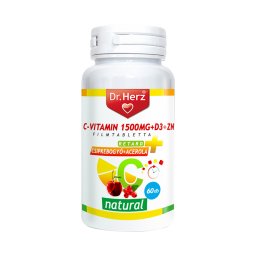 Dr. Herz C-vitamin 1500 mg + D3 + Zn retard filmtabletta 60x