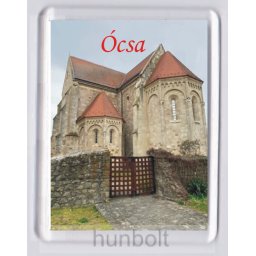 Ócsa - Református templom hűtőmágnes (műanyag keretes)