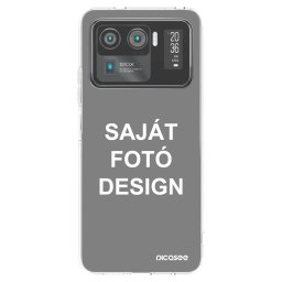 Átlátszó szilikon tok az alábbi mobiltelefonokra Xiaomi Mi 11 Ultra - Saját fotó/motívum