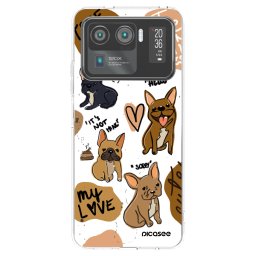 Átlátszó szilikon tok az alábbi mobiltelefonokra Xiaomi Mi 11 Ultra - Frenchies