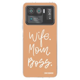Átlátszó szilikon tok az alábbi mobiltelefonokra Xiaomi Mi 11 Ultra - Boss Mama