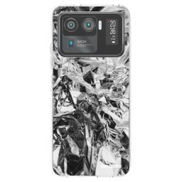 Átlátszó szilikon tok az alábbi mobiltelefonokra Xiaomi Mi 11 Ultra - Chrome