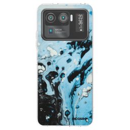 Átlátszó szilikon tok az alábbi mobiltelefonokra Xiaomi Mi 11 Ultra - Organic blue