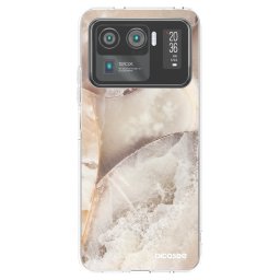 Átlátszó szilikon tok az alábbi mobiltelefonokra Xiaomi Mi 11 Ultra - Cream marble