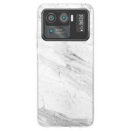 Átlátszó szilikon tok az alábbi mobiltelefonokra Xiaomi Mi 11 Ultra - White marble