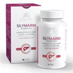 Bioextra Silymarin Komplex - Máriatövis, Kolin, E-vitamin kapszula - 60db