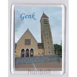 Genk-Szent Márton templom hűtőmágnes (műanyag keretes)