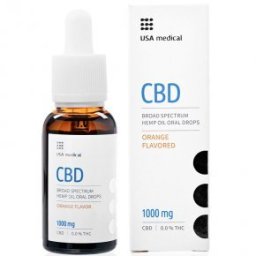 USA Medical Prémium CBD olaj 1000mg csepp - 30ml