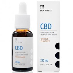 USA Medical Prémium CBD olaj 250mg csepp - 30ml