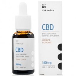 USA Medical Prémium CBD olaj 3000mg csepp - 30ml