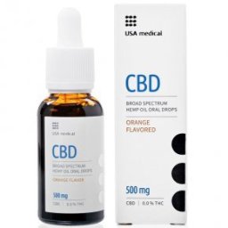 USA Medical Prémium CBD olaj 500mg csepp - 30ml