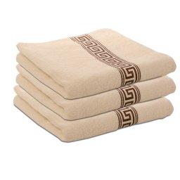 Törölköző GREEK 50 x 90 cm krém, 100% pamut