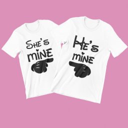 She's mine, He's mine páros póló