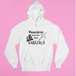 Pénztáros vagyok nem varázsló pulóver