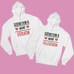 Szeretem a menő férjem/feleségem páros pulóver
