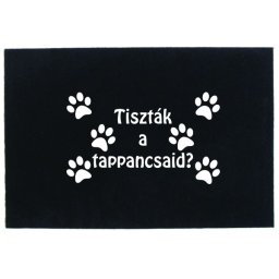 Tréfás Lábtörlő/ Tiszták a tappancsaid?