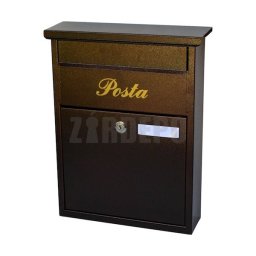 Praktik univerzális postaláda (bronz)
