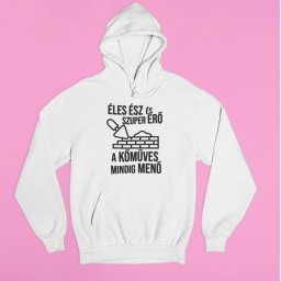 Éles ész és szupererő a kőműves mindig menő pulóver