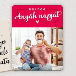 Fényképes hűtőmágnes Anyák napjára