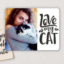 Love my Cat - egyedi hűtőmágnes