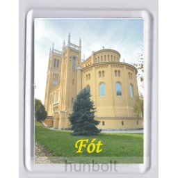 Fót - Szeplőtelen Fogantatás templomhűtőmágnes (műanyag keretes)