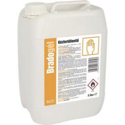 Kézfertőtlenítő gél, alkoholos, 5 l, BRADOGÉL [5 liter]