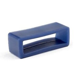 Szilikon óraszíj bújtató, sötétkék, 20mm
