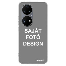 Átlátszó szilikon tok az alábbi mobiltelefonokra Huawei P50 - Saját fotó/motívum