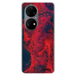 Átlátszó szilikon tok az alábbi mobiltelefonokra Huawei P50 - Organic red