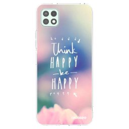 Átlátszó szilikon tok az alábbi mobiltelefonokra Samsung Galaxy A22 A226B 5G - Think happy be happy