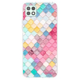 Átlátszó szilikon tok az alábbi mobiltelefonokra Samsung Galaxy A22 A226B 5G - Colorful roof