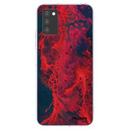 Átlátszó szilikon tok az alábbi mobiltelefonokra Samsung Galaxy A02s A025G - Organic red