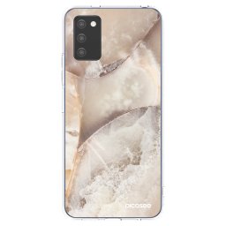 Átlátszó szilikon tok az alábbi mobiltelefonokra Samsung Galaxy A02s A025G - Cream marble