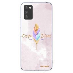 Átlátszó szilikon tok az alábbi mobiltelefonokra Samsung Galaxy A02s A025G - Carpe Diem