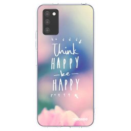 Átlátszó szilikon tok az alábbi mobiltelefonokra Samsung Galaxy A02s A025G - Think happy be happy