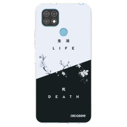 Átlátszó szilikon tok az alábbi mobiltelefonokra Realme C21 - Life - Death