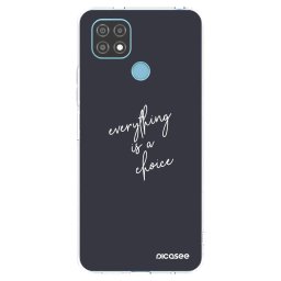 Átlátszó szilikon tok az alábbi mobiltelefonokra Realme C21 - Everything is a choice
