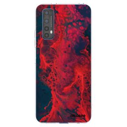 Átlátszó szilikon tok az alábbi mobiltelefonokra Realme 7 - Organic red