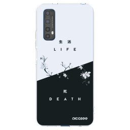 Átlátszó szilikon tok az alábbi mobiltelefonokra Realme 7 - Life - Death