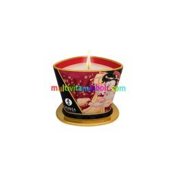 Shunga - Masszázsgyertya Eper (170ml)