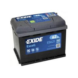 EXIDE Excell EB621 62Ah 540A 242x175x190mm akku BAL+