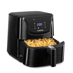 Klarstein AeroVital Deluxe, forrólevegős fritőz, 1700 W, 5 l, rozsdamentes acél (FRY3-AVDelBlk)