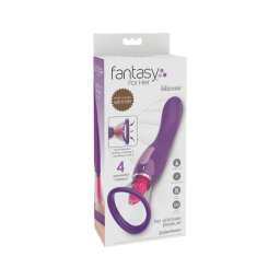 Pipedream Fantasy - akkus 3in1 nyelves csiklóizgató vibrátor (lila)